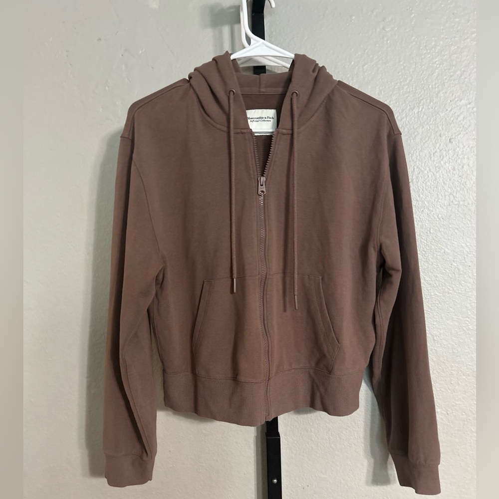 Abercrombie and Fitch women’s brown hoodie sweater brown